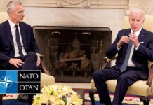 NATO Secretary General with US President Joe Biden, 13 June 2023