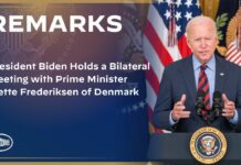 President Biden Holds a Bilateral Meeting with Prime Minister Mette Frederiksen of Denmark, 6 June 2023