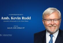 A Conversation with Ambassador Kevin Rudd, Australia’s New Ambassador to the United States, 6 June 2023