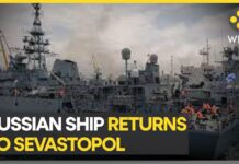 Russian Warship ‘Ivan Khurs’ Arrives in Sevastopol Following Naval Drone Attack, 29 May 2023