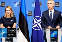 NATO Secretary General with the Prime Minister of Estonia Kaja Kallas, 28 June 2023