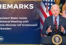 President Biden Holds a Bilateral Meeting with Prime Minister Ulf Kristersson of Sweden, 5 July 2023