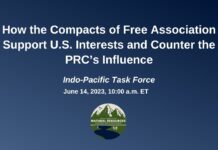 How the Compacts of Free Association Support U.S. Interests and Counter the PRC’s Influence | Indo-Pacific Task Force, 14 June 2023