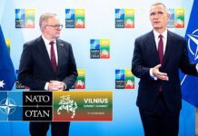 NATO Secretary General with the Prime Minister of Australia Anthony Albanese, 11 July 2023