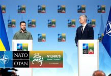 NATO Secretary General with the President of Ukraine Volodymyr Zelenskyy, 12 July 2023