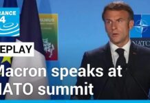 Macron Speaks at NATO Summit in Lithuania, 12 July 2023