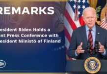 President Biden Holds a Joint Press Conference with President Niinistö of Finland, 13 July 2023