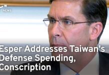 Esper Addresses Taiwan’s Defense Spending, Conscription, 18 July 2023