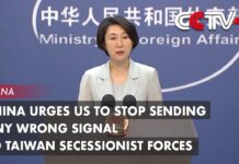 China Urges US to Stop Sending Any Wrong Signal to Taiwan Secessionist Forces, 18 July 2023