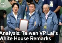 Analysis: Taiwan VP Lai’s White House Remarks, 20 July 2023