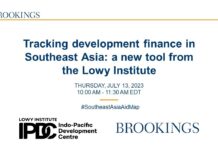Tracking Development Finance in Southeast Asia: A New Tool from the Lowy Institute, 13 July 2023