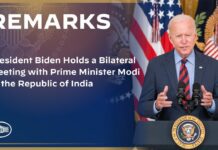 President Biden Holds a Bilateral Meeting with Prime Minister Modi of the Republic of India, 22 June 2023