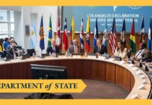 Secretary Blinken and Secretary Mayorkas at the Anniversary Ministerial of the LA Declaration, 24 June 2023