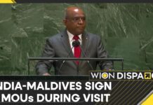 Maldives’ Foreign Minister Abdulla Shahid in India, 12 July 2023