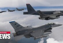 Seoul, Washington Conduct Combined Air Drills with U.S. B-52H Strategic Bomber on Thursday, 14 July 2023