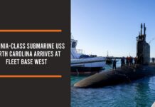 Virginia-class Submarine USS North Carolina Arrives at Fleet Base West