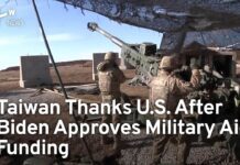 Taiwan Thanks U.S. After Biden Approves Military Aid Funding, 31 August 2023