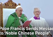 Pope Francis Sends Message to ‘Noble Chinese People’ on Trip to Mongolia, 4 September 2023