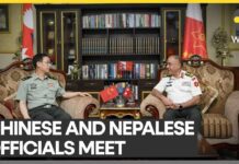 Courtesy Meeting Between Nepalese Army Chief and Chinese Major General, 17 August 2023
