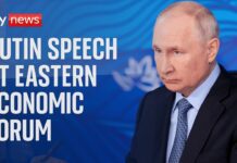 Russian President Vladimir Putin Addresses Eastern Economic Forum, 12 September 2023