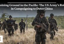 Gaining Ground in the Pacific: The US Army’s Role in Campaigning to Deter China, 8 September 2023