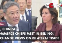US, Chinese Commerce Chiefs Meet in Beijing, Exchange Views on Bilateral Trade, 28 August 2023