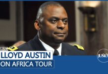 US Defence Secretary J. Austin Speaks to Media Following Visit to Djibouti, Kenya and Angola, 28 September 2023