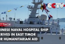 Chinese Naval Hospital Ship Arrives in East Timor for Humanitarian Aid, 3 September 2023