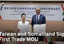 Taiwan and Somaliland Sign First Trade MOU, 1 August 2023