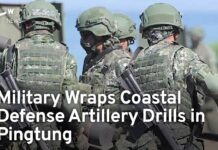 Military Wraps Coastal Defense Artillery Drills in Pingtung, 29 August 2023