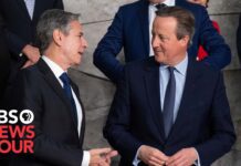 Blinken holds joint news briefing with British Foreign Secretary David Cameron, 7 December 2023