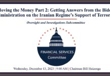 Moving the Money Part 2: Getting Answers from the Biden Administration on the Iranian Regime’s Support of Terrorism, 12 December 2023