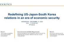 Redefining US-Japan-South Korea relations in an era of economic security, 13 December 2023