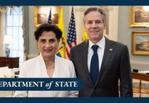 Secretary Blinken meets with Ecuadorian Foreign Minister Gabriela Sommerfeld, 13 December 2023