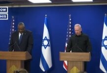 Austin, Israeli Defense Minister Hold Press Briefing, 18 December 2023