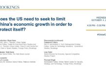 Does the US need to seek to limit China’s economic growth in order to protect itself? 4 October 2023