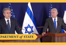Secretary Blinken and Israeli Prime Minister Netanyahu deliver statements to the press, 12 October 2023