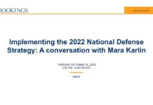 Implementing the 2022 National Defense Strategy: A conversation with Mara Karlin, 24 October 2024