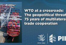 WTO at a crossroads: The geopolitical threat to 75 years of multilateral trade cooperation, 25 October 2023