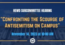 «Confronting the Scourge of Antisemitism on Campus», 14 November 2023