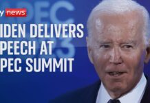 US President Biden addresses APEC summit, 16 November 2023
