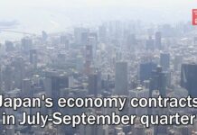 Japan’s economy contracts in July-September quarter, 15 November 2023