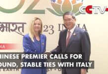 Chinese Premier Calls for Sound, Stable Ties with Italy, 9 September 2023