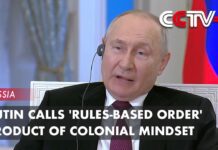 Putin Calls ‘Rules-Based Order’ Product of Colonial Mindset, 21 October 2023