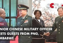 Senior Chinese Military Officer Meets Guests from PNG, Zimbabwe, 31 October 2023