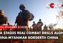 PLA Stages Real Combat Drills Along China-Myanmar Border, 28 November 2023