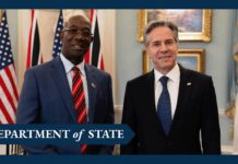 Secretary Blinken meets with Trinidad and Tobago Prime Minister Keith Rowley, 29 January 2024