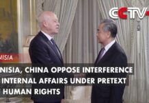 Tunisia, China Oppose Interference in Internal Affairs Under Pretext of Human Rights, 17 January 2024