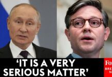 Mike Johnson, Top House Intel Members Speak To Press After Russia Briefing, 15 February 2024