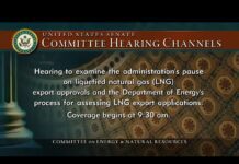 Hearings to examine the administration’s pause on liquefied natural gas (LNG) export approvals and the Department of Energy’s process for assessing LNG export applications. 8 February 2024